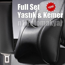 Mitsubishi Pajero Koltuk Başlığı Emniyet Kemer Kılıfı Siyah (420155221)