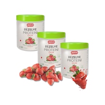 Çilek Aromalı Vegan Bezelye Proteini Tozu 400 Gr X 3 Adet -%83 Protein Içerir Pae Protein Powder Ahududu