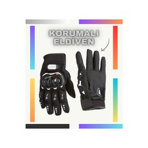 Sxuan Motor - Bisiklet Eldiven Siyah Korumalı Elastik Kumaş - 832480161 Diğer