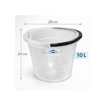 Wespa 10 Litre Şeffaf Temizlik Kovası Saplı, Dayanıklı Plastik Kova