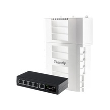 Tiandy Waterproof Dış Ortam 4 Kanal Poe Uzatma Anahtarı 4ge Poe +1ge Up-lınk
