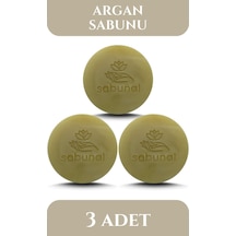 Sabunal Argan Yağı Sabunu 3 Adet - Parlak ve Hacimli Saçlar İçin Doğal Sabun