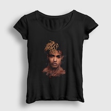 Presmono Kadın Face Xxxtentacion T-shirt Siyah