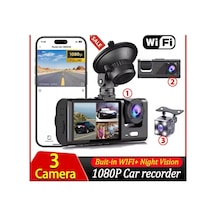 Üç Kameralı Wi Fi Araç İçi Kamera Gps Takip & G-sensor Özellikli Güvenlik Çözümü