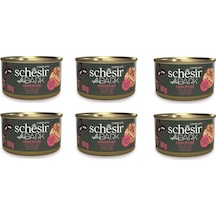 Schesir After Dark Parça Etli Tavuk Ve Sığır Etli Kedi Konserve 80 Gr. X 6 Adet