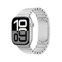 Effox Watch 10 46mm Uyumlu Krd-35 Metal Kordon-gümüş