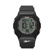 Reebok Rv-tru-u9-pbpb-wr Dijital Siyah Silikon Kordon Kare Erkek Kol Saati