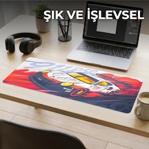 Büyük Oyuncu Mouse Pad 300x700 Mm, Spor Araba Temalı Mikro Kumaş Yüzeyli Desenli Mousepad, Kaymaz Kauçuk Tabanlı Xl Masa Matı Desk Pad