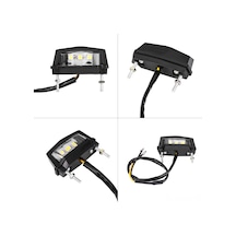 Xindoker Motosiklet İçin Siyah Mini Led Kombinasyon Arka Feneri - Plaka Işığı, Yürüyüş Işığı, Dayanıklı Plastik Kasa, Kolay Kurulum