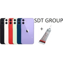 Apple Uyumlu iPhone 12 Arka Batarya Pil Kapağı Kırmızı B7000 15 Ml Yapıştırıcı