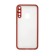 Huawei P40 Lite Uyumlu E Kılıf Montreal Silikon Kapak - Kırmızı