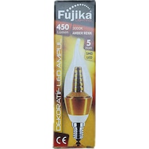 Fujika 5W 230V 3000K E14 Kıvrık Uçlu Led Buji Ampul