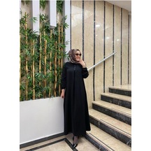 Taşlı Elbise Siyah