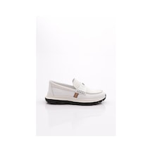 Dgn 5857 Erkek Üstü Şeritli Comfort Ayakkabi Beyaz