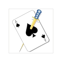 İskambil Kağıdı Folyo Sticker 160cm Uzunluk Siyah