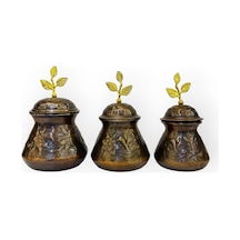 Oksitli 3 Boy Bakır Baharat Seti