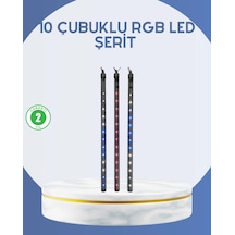 Dış Mekan Led Kayan Yıldız Işığı 10 Çubuk Aydınlatma Çok Renkli