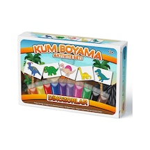 Dinozorlar Kum Boyama Aktivite Seti 5'Li Paket