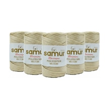 5 Adet 4 No Polyester Makrome 0230 Açık Bej