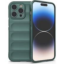 Newface - 195 - Apple iPhone Uyumlu 16 Pro Kılıf Optimum Silikon - - Csmo-tex - Koyu Yeşil