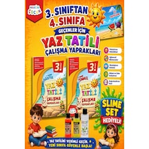 Hakim Çocuk 3.sınıftan 4.sınıfa Geçenler İçin Yaz Tatili Çalışma Yaprakları Slime Set Hediyeli