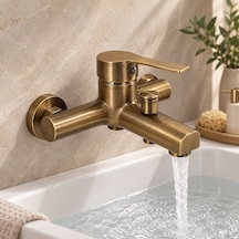 Viosa Antik Nostaljik Eskitme Kare Banyo Duş Bataryası 5 Yıl Garantili Musluk Krom