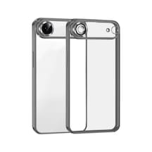 Apple iPhone Uyumlu  Uyumlu 17 Air Razer Lensli Silikon - Titan Gri