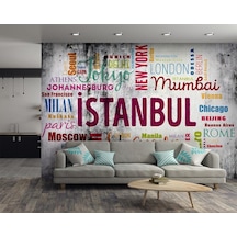 Şehir İsimleri Yazılı Duvar Kağıdı