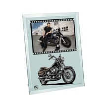 Motorcuya Hediye Fotoğraf Baskılı Cam Çerçeve