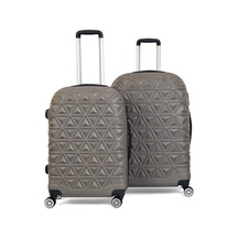 Piramit Desen ABS Seyahat Valizi, Canyon Serisi,  Taş - Orta Boy&Büyük Boy Taş