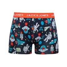 Jack & Jones Uzay Desenli Tekli Boxer - Spaceship 12262256 Navy Blazer