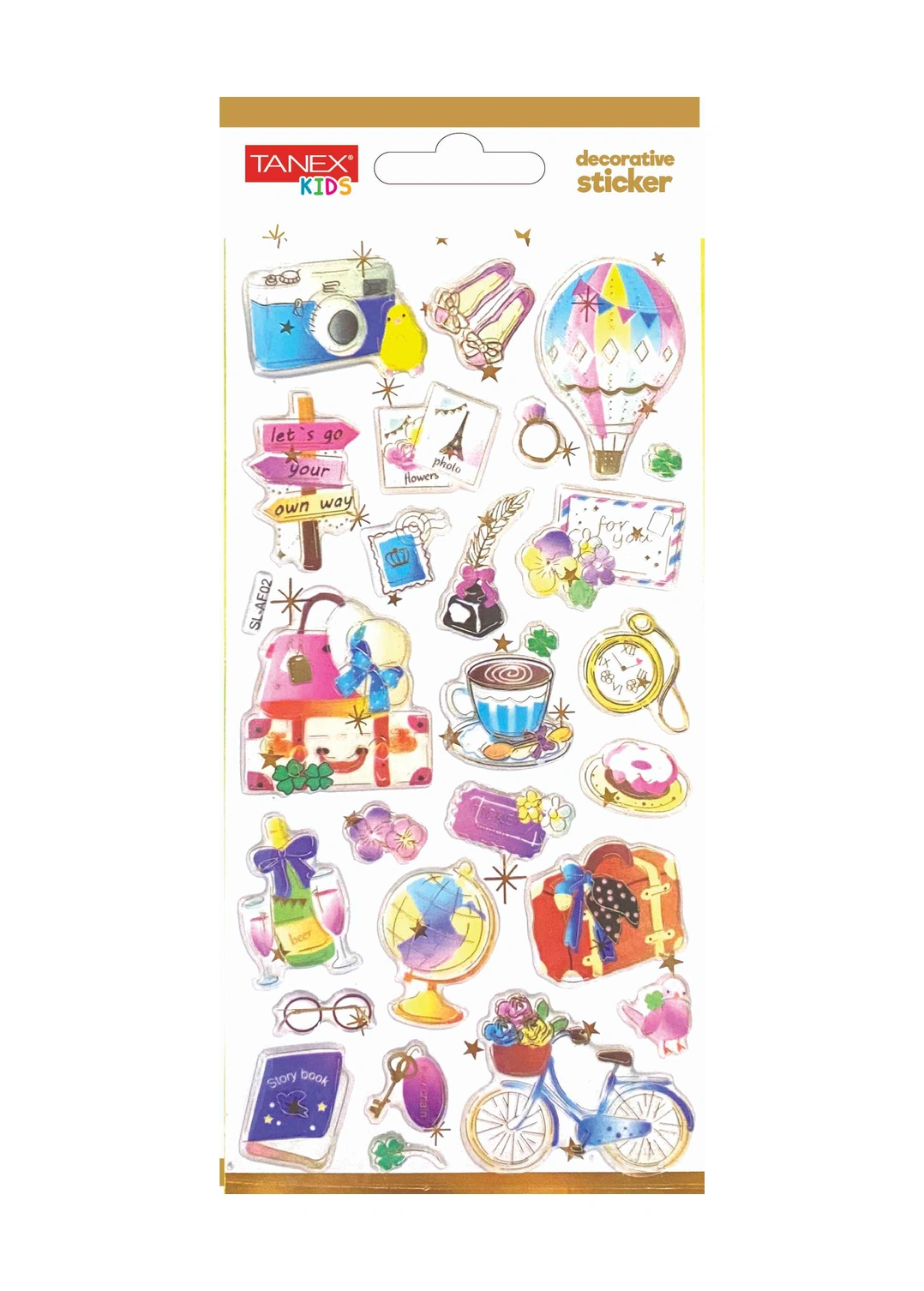 Tanex Decorative Sticker-20 Puffy Etiketi Tnx-5019