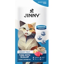 Jinny Ton Balıklı Deniz Taraklı  Creamy Kedi Ödülü 5x15 Gr