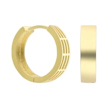 Basic Halka Küpe 717060 Gold Gümüş