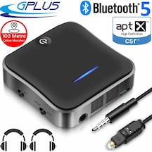 Gplus B19 Bluetooth 5.0 Transmitter Aptx Ses Alıcı Verici Tx Rx