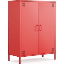 Pera Metal Dolap 2 Kapılı 80,50 X 40 X 109,50 Cm - 9 Renk Seçeneği Bulunmaktadır Ral 3020 Kırmızı