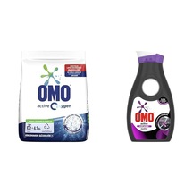 Oxygen Toz Çamaşır Deterjanı Beyazlar İçin, 4.5 Kg 1 Omo Sıvı Çamaşır Deterjanı Siyahlar İçin Siyahlarınızı Koruyarak En Zorlu Lekeleri İlk Yıkamada Çıkarır 910 Ml 14 Yıkama 2