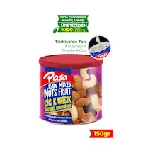 Paşa Kuruyemiş Çiğ Karışık Naturel Kuruyemiş Teneke 150 G