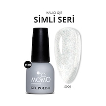 Momo Professional Kalıcı Oje S006 Renkli Simli Şeffaf 14 Ml