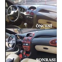 Peugeot 206 Torpido, Konsol, Trim, Göğüs Kaplama Seti Kırmızı Renk