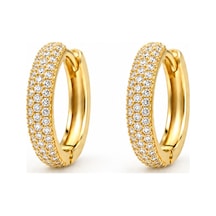 Işıltı Yağmuru Halka Küpe Gold Gold