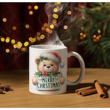 Yılbaşı Temalı Kupa Bardak Hediyelik Yılbaşı Kupa Noel Kupa Beyaz