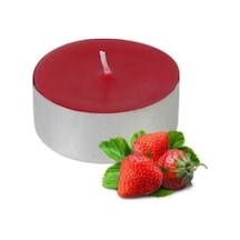 100 Lü Tealight Mum - Kırmızı Beyaz