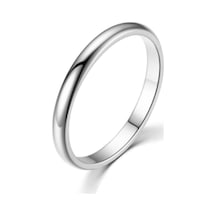 Chavin 2 Mm. Söz Nişan Gri Bayan Erkek Çelik Yüzük Eh23By