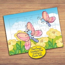 Çiçekler Ve Yusufçuklar Çocuklara Özel Puzzle Yapboz Tablo-18776