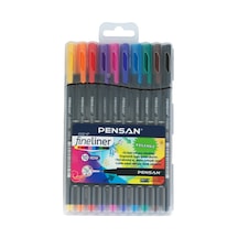 Pensan Fineliner Keçe Uç Kalem 0.4 Mm 10 Lu Plastik Kutulu 6500 Hp