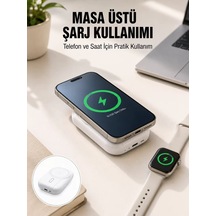 Akıllı Saat Ve Telefon Uyumlu 4 Ü 1 Arada Powerbank 10000 Mah Yeni Nesil Mh-hs6642-1128