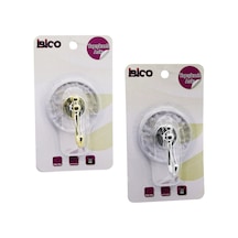 İbico İ17-015 Plastik Askı 3kg Gold Tekli Gümüş Krom Görünüm Yapışkanlı Mika Kristal Dalga Desen - 12'li Paket Diğer