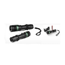 Power Style 500 Lumen 600 Metre Işık Uzantılı Zoomlu Şarjlı El Feneri 6109 Açık Ahşap