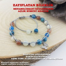 Vaoov 925 Ayar Gümüş Doğal Taşlı Bileklik